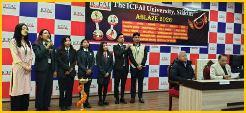 ICFAI University Sikkim Inaugurates Cultural Fest Ablaze 2026