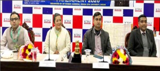 Viksit Bharat District Level Youth Parliament Organised at ICFAI University, Sikkim