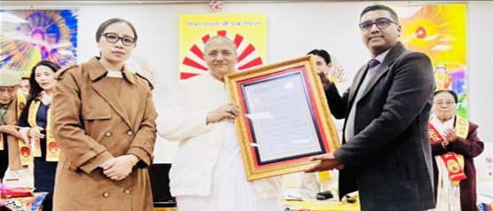 ICFAI University Felicitates Brahma Kumari Dr. Usha Didi with Lifetime Achievement Award