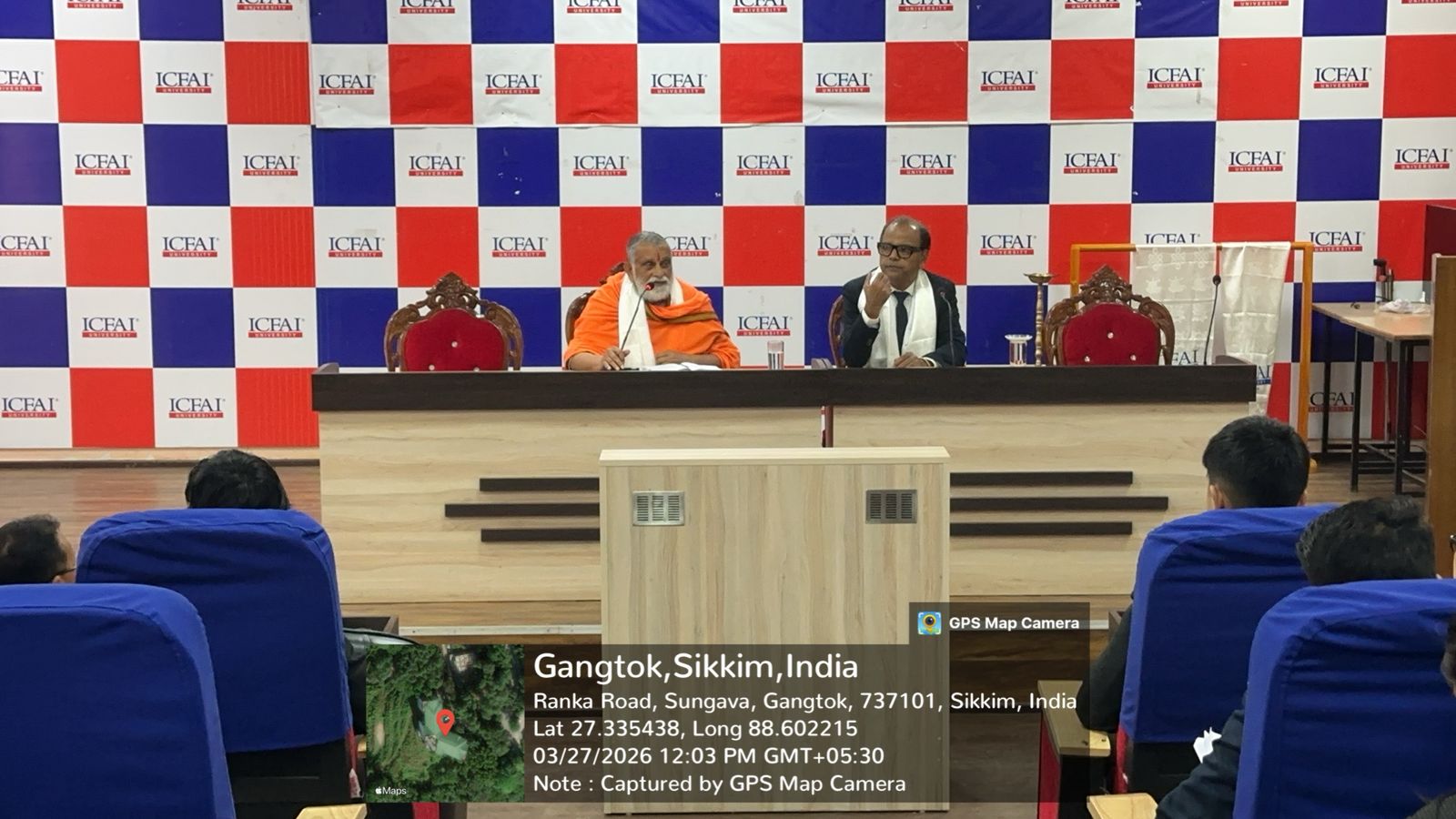 Insightful Lecture on Climate Change and Sustainable Development at ICFAI University, Sikkim