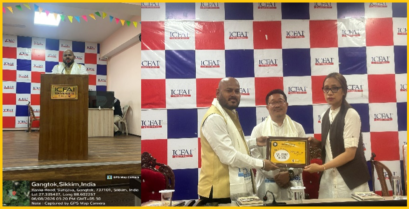 Lecture on “Art of Giving” Held at ICFAI University Sikkim 